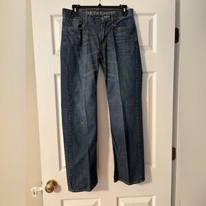 American Eagle Outfitters Men's Dark Blue Straight Jeans